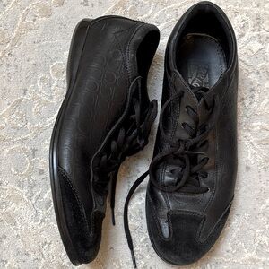 Salvatore Ferragamo Black Leather Men's Shoes Sz 7.5
